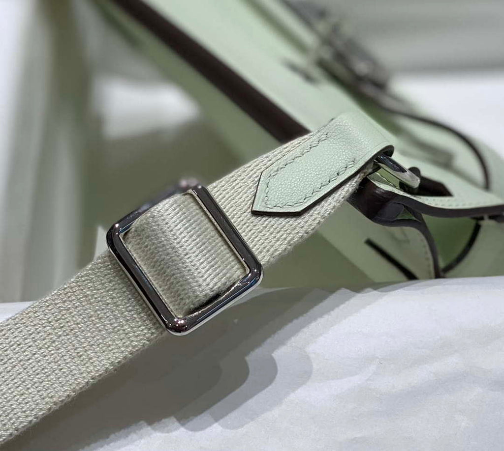 Hermes 316413 Jyspiere Leather Hermes bags Light Green H900919