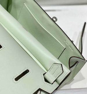 Hermes 316413 Jyspiere Leather Hermes bags Light Green H900919 - Default Title - View 9