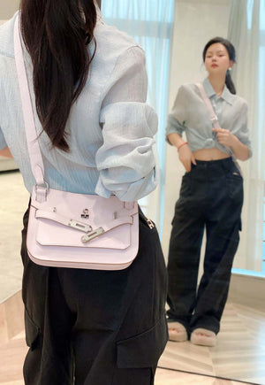 Hermes 316413 Jyspiere Leather Hermes bags Pink H900916 - Default Title - View 11