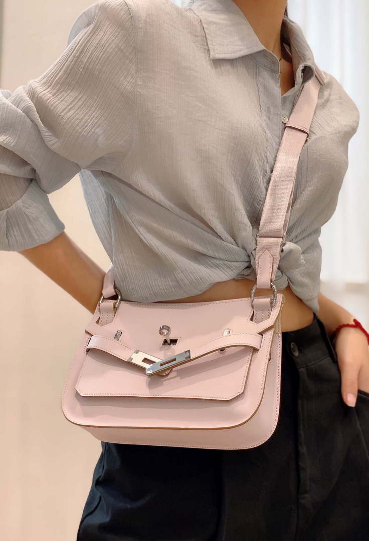 Hermes 316413 Jyspiere Leather Hermes bags Pink H900916