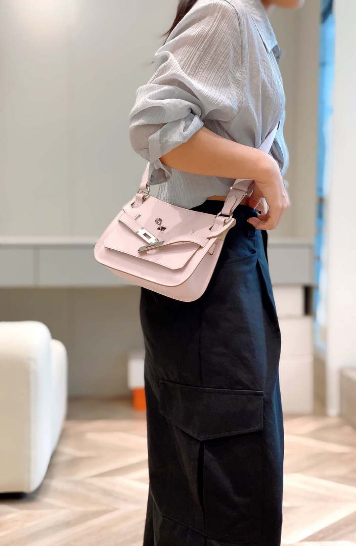 Hermes 316413 Jyspiere Leather Hermes bags Pink H900916