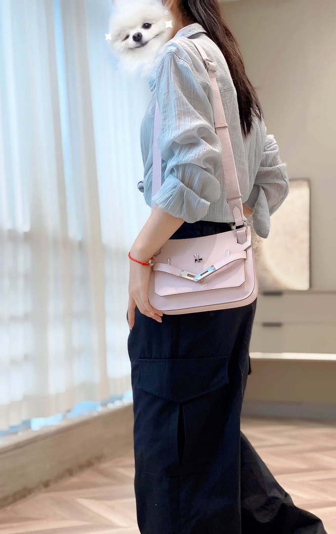 Hermes 316413 Jyspiere Leather Hermes bags Pink H900916