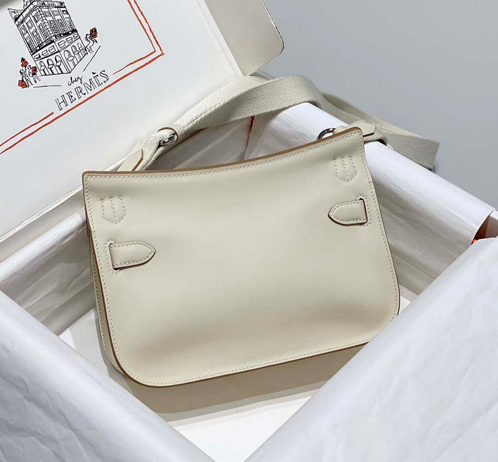 Hermes 316413 Jyspiere Leather Hermes bags White H900917