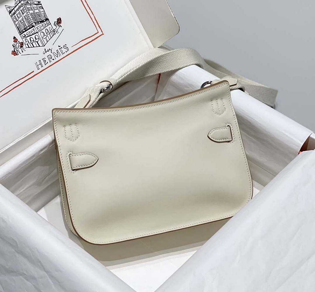 Hermes 316413 Jyspiere Leather Hermes bags White H900917