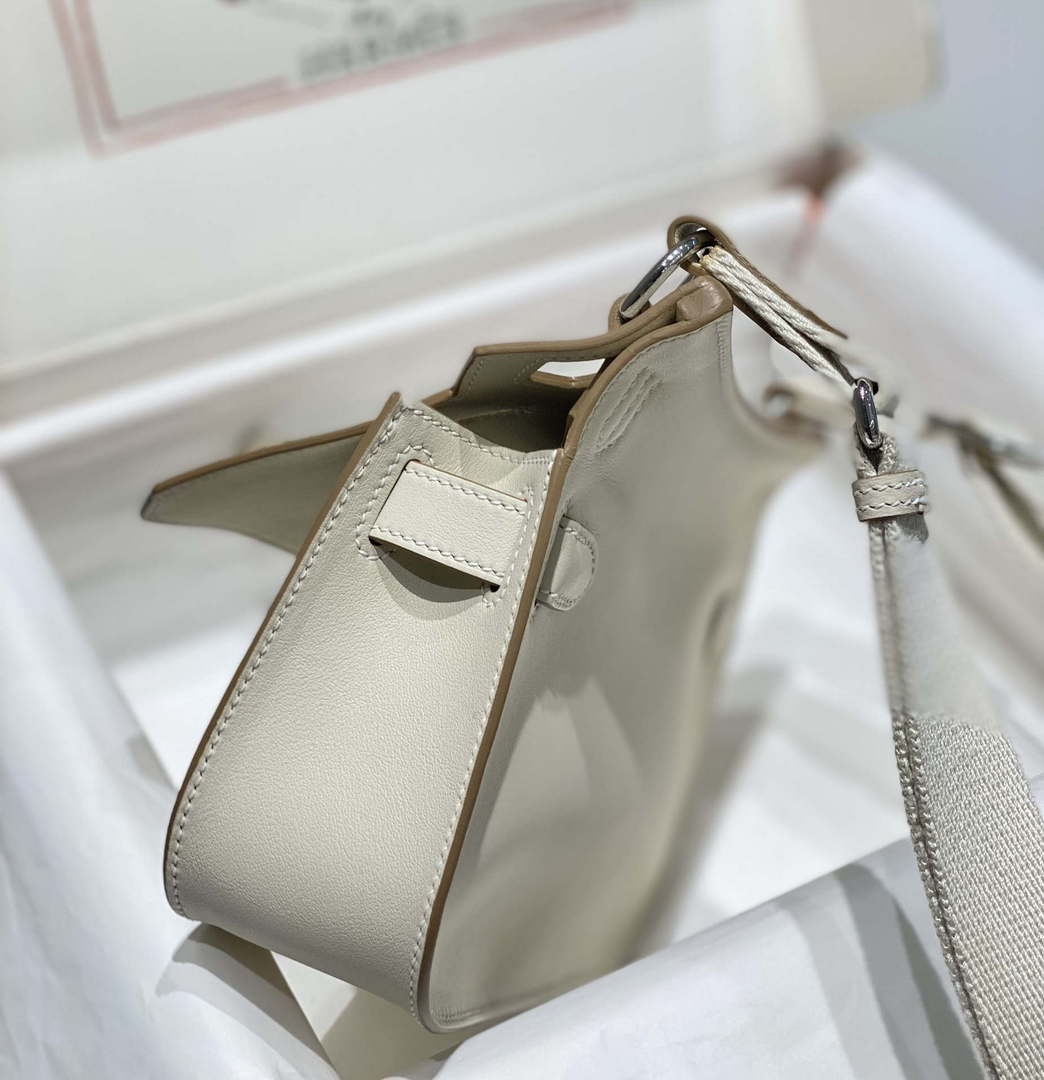Hermes 316413 Jyspiere Leather Hermes bags White H900917