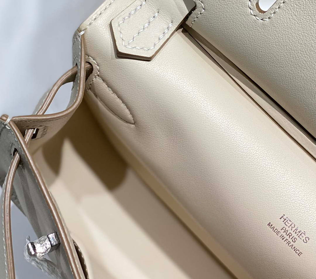 Hermes 316413 Jyspiere Leather Hermes bags White H900917