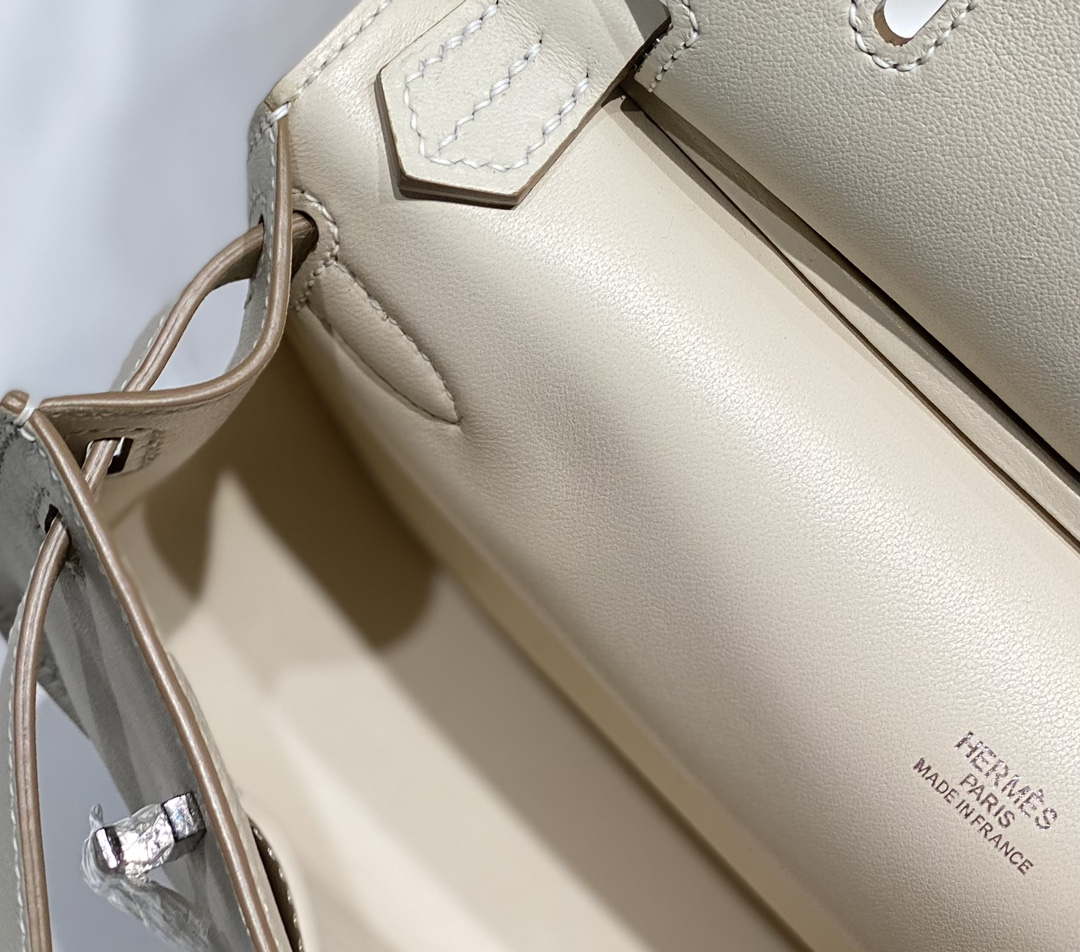 Hermes 316413 Jyspiere Leather Hermes bags White H900917