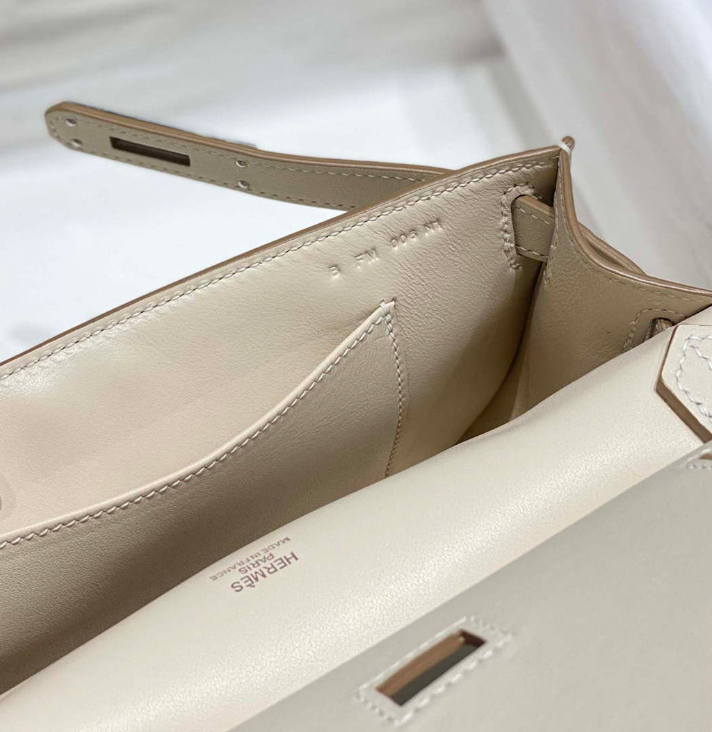 Hermes 316413 Jyspiere Leather Hermes bags White H900917