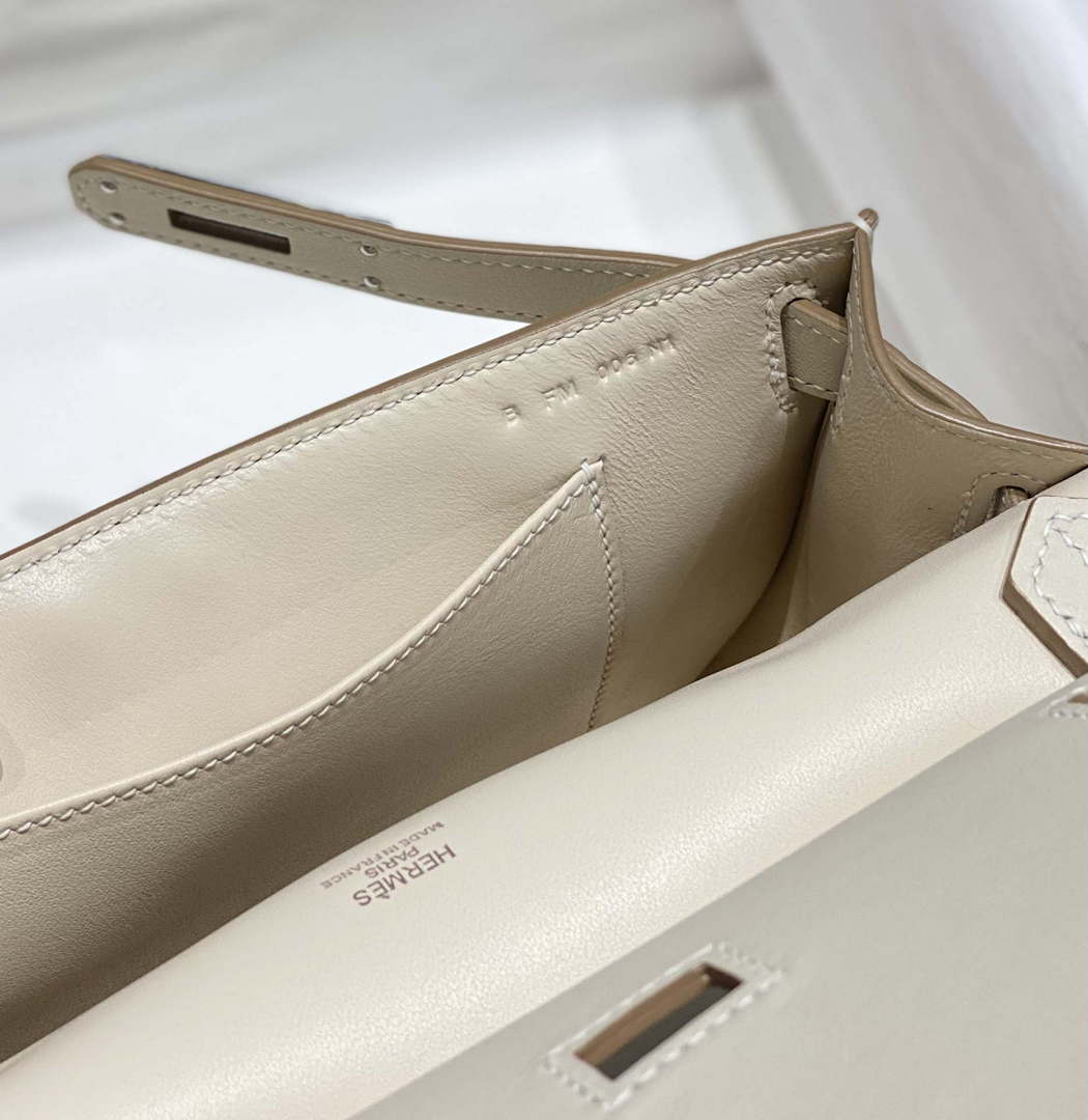 Hermes 316413 Jyspiere Leather Hermes bags White H900917