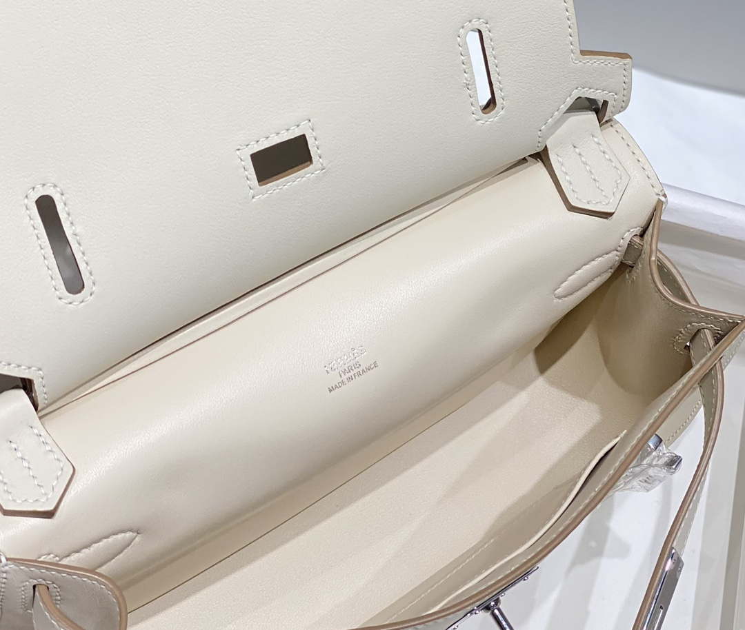 Hermes 316413 Jyspiere Leather Hermes bags White H900917