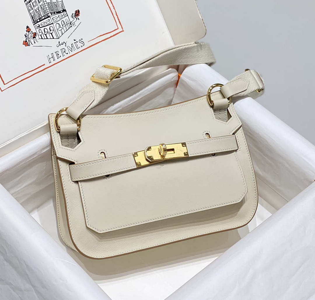 Hermes 316413 Jyspiere Leather Hermes bags White H900918 - Default Title - View 1