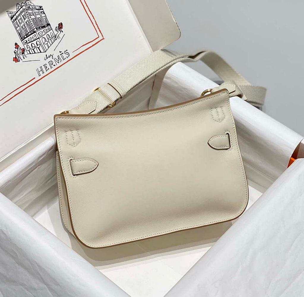 Hermes 316413 Jyspiere Leather Hermes bags White H900918