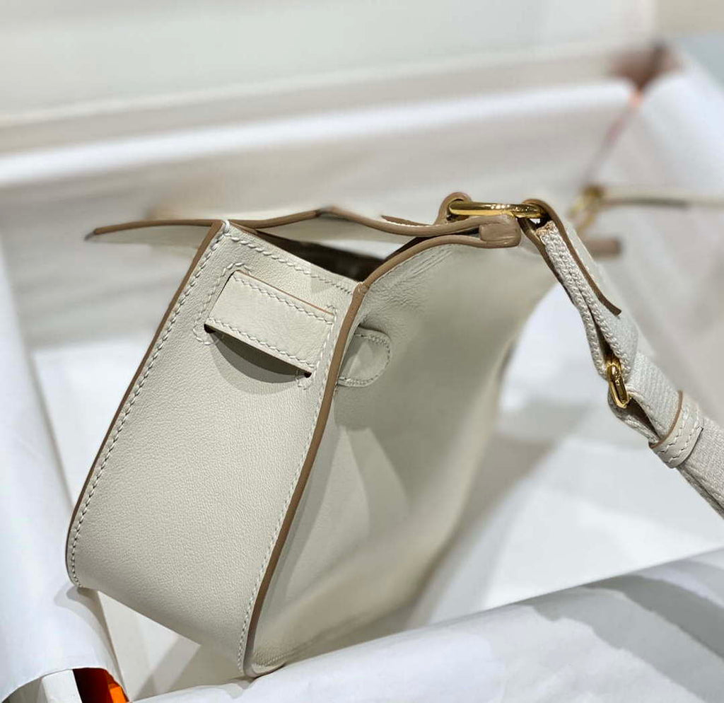 Hermes 316413 Jyspiere Leather Hermes bags White H900918