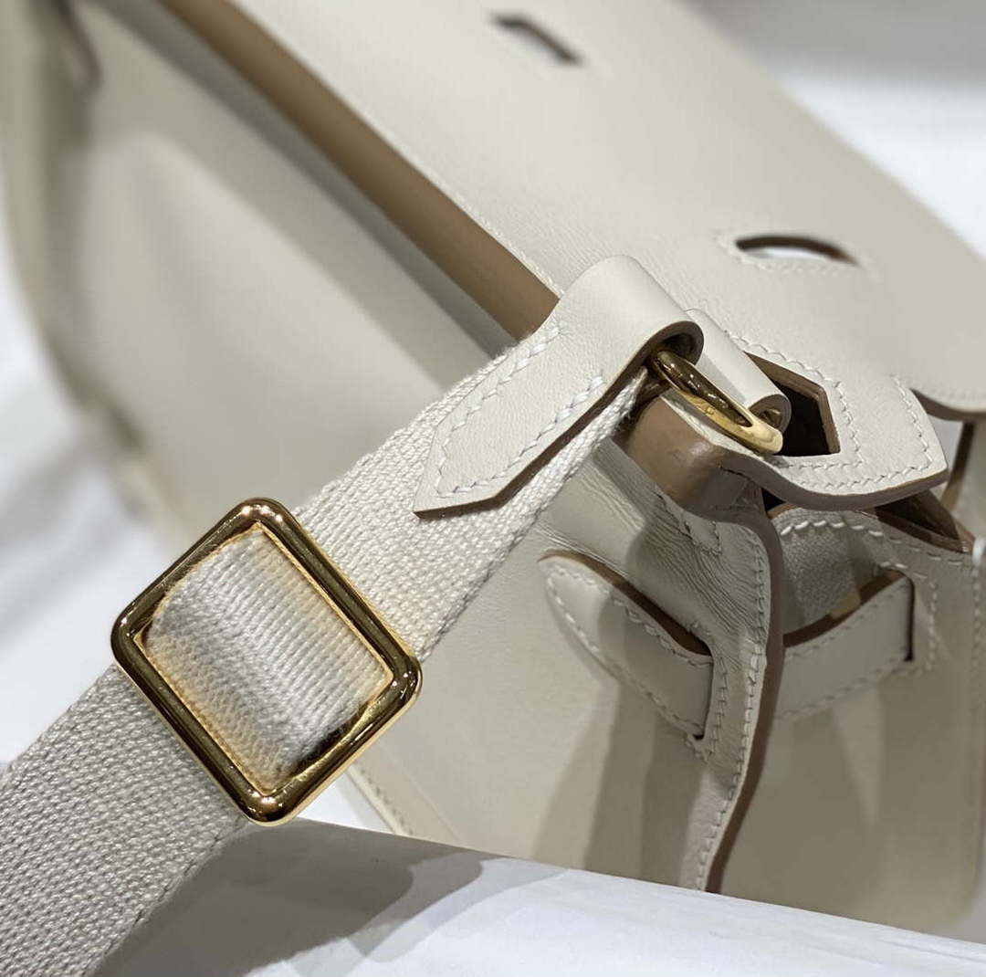 Hermes 316413 Jyspiere Leather Hermes bags White H900918 - Default Title - View 5