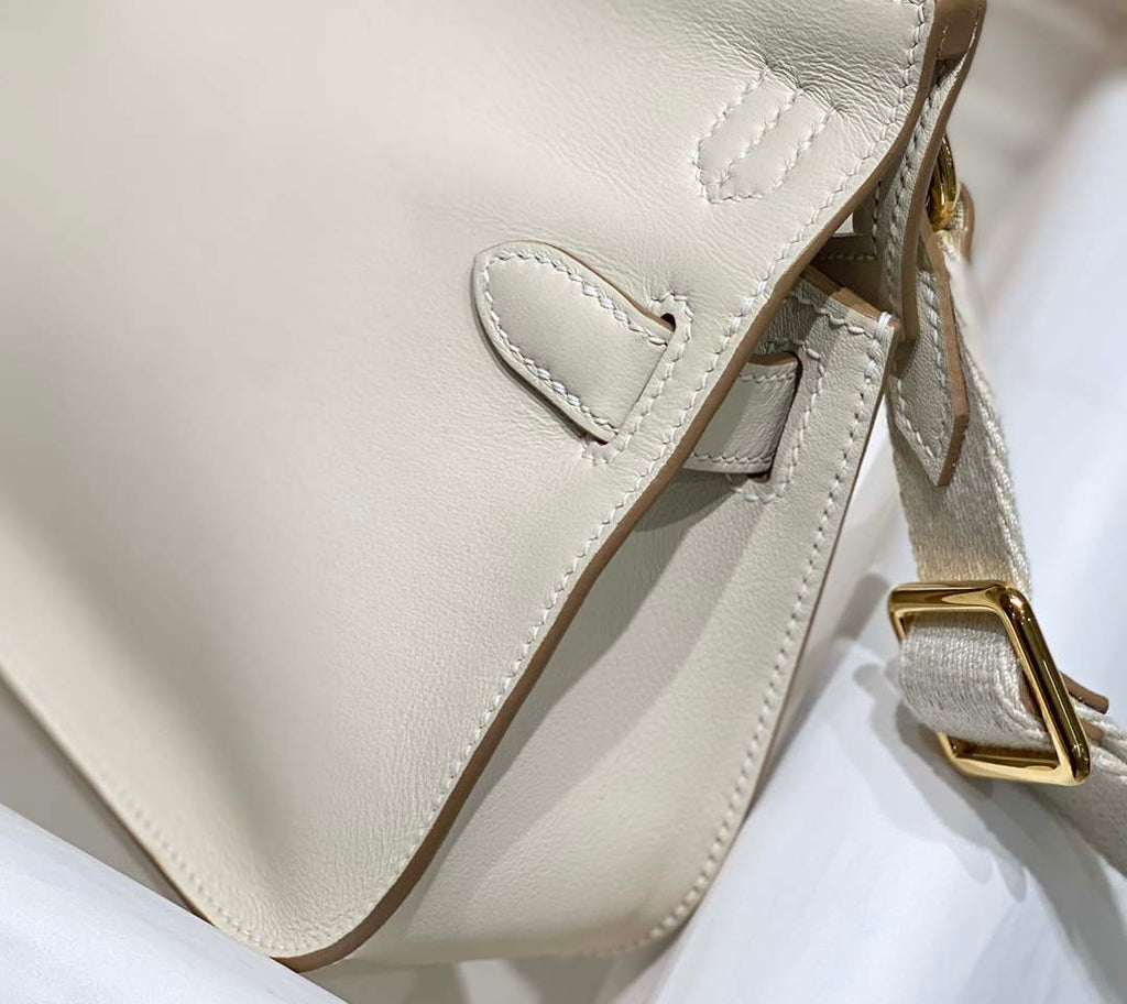 Hermes 316413 Jyspiere Leather Hermes bags White H900918