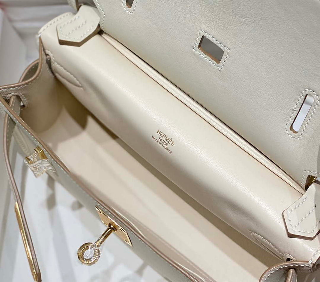 Hermes 316413 Jyspiere Leather Hermes bags White H900918