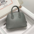 Hermes 316419 Bolide 1923 Mini Leather Bag Elephant Gray H900966 - Default Title - View 1