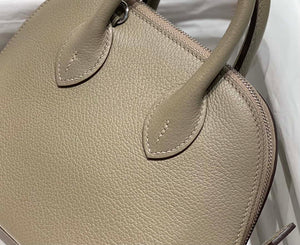 Hermes 316419 Bolide 1923 Mini Leather Bag Gray H900965 - Default Title - View 6