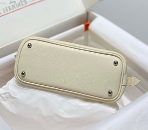 Hermes 316419 Bolide 1923 Mini Leather Bag H900972 - Sliver - View 4
