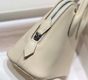Hermes 316419 Bolide 1923 Mini Leather Bag H900972 - Sliver - View 8