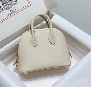 Hermes 316419 Bolide 1923 Mini Leather Bag H900972 - Sliver - View 10