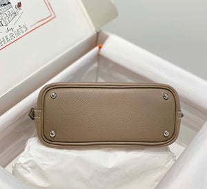Hermes 316419 Bolide 1923 Mini Leather Bag H900974 - Sliver - View 4