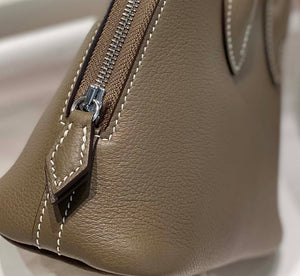 Hermes 316419 Bolide 1923 Mini Leather Bag H900974 - Sliver - View 6