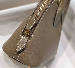 Hermes 316419 Bolide 1923 Mini Leather Bag H900974 - Sliver - View 14