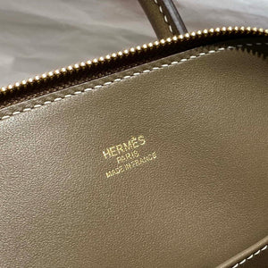 Hermes 316419 Bolide 1923 Mini Leather Bag H900974 - Sliver - View 18