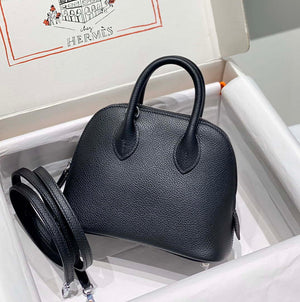Hermes 316419 Bolide 1923 Mini Leather Bag H900975 - Sliver - View 2
