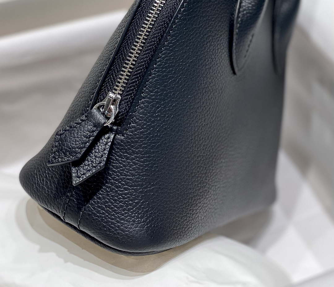 Hermes 316419 Bolide 1923 Mini Leather Bag H900975 - Sliver - View 8