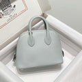 Hermes 316419 Bolide 1923 Mini Leather Bag Holy Grail Blue H900968 - Default Title - View 1