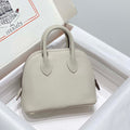 Hermes 316419 Bolide 1923 Mini Leather Bag pearl Gray H900967 - Default Title - View 1