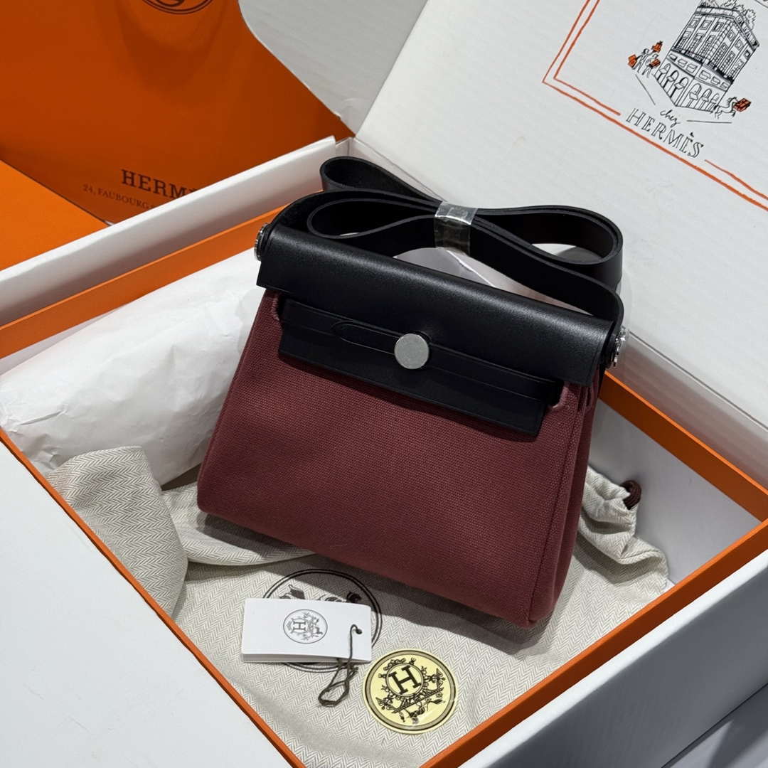 Hermes 316421 Herbag Hermes bags H80121 Brown Leather