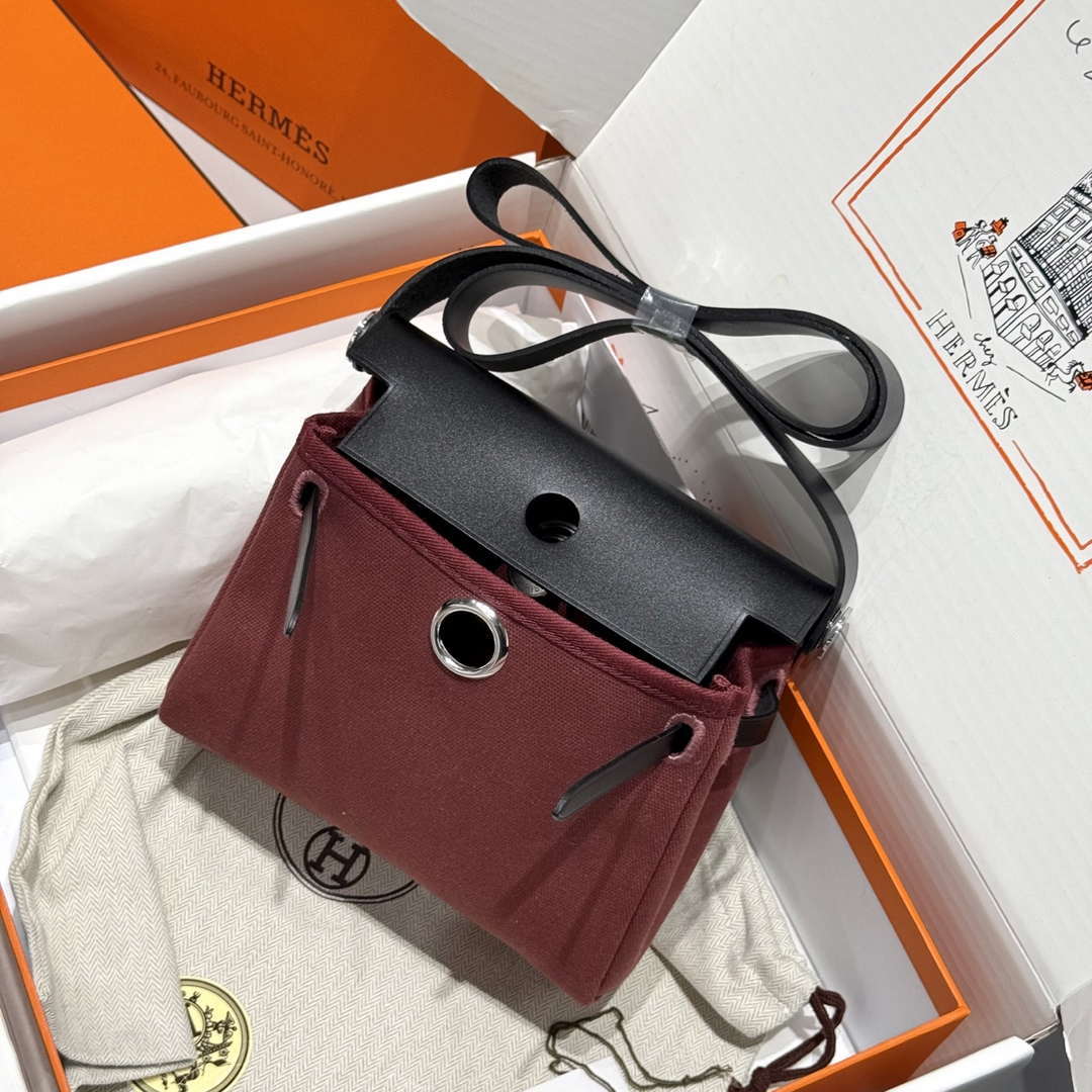 Hermes 316421 Herbag Hermes bags H80121 Brown Leather