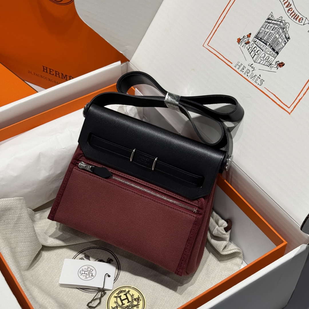 Hermes 316421 Herbag Hermes bags H80121 Brown Leather