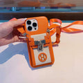Hermes Apple Iphone Leather Premium Deluxe Phone Case H66325 - iPhone15pro max £¨6.7£© - View 1