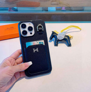 Hermes Apple Iphone Leather Premium Deluxe Phone Case H66326 - iPhone15pro max £¨6.7£© - View 9