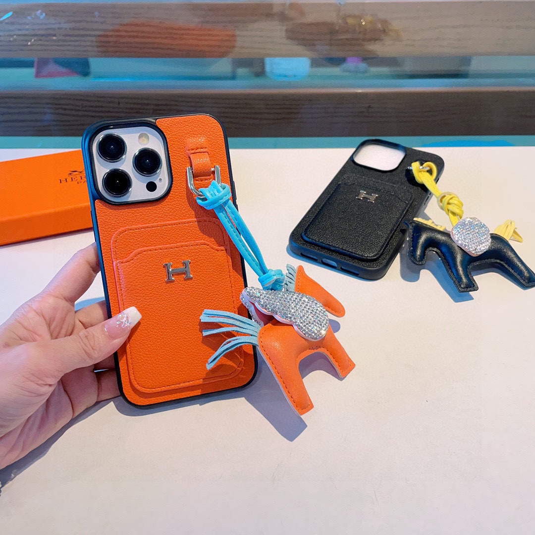 Hermes Apple Iphone Leather Premium Deluxe Phone Case H66327