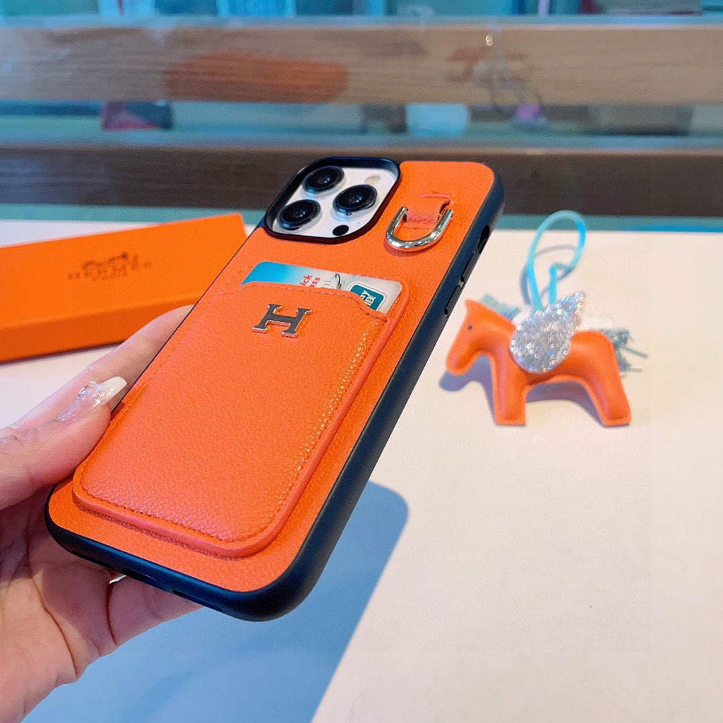 Hermes Apple Iphone Leather Premium Deluxe Phone Case H66327