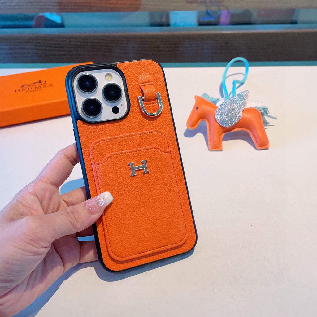 Hermes Apple Iphone Leather Premium Deluxe Phone Case H66327