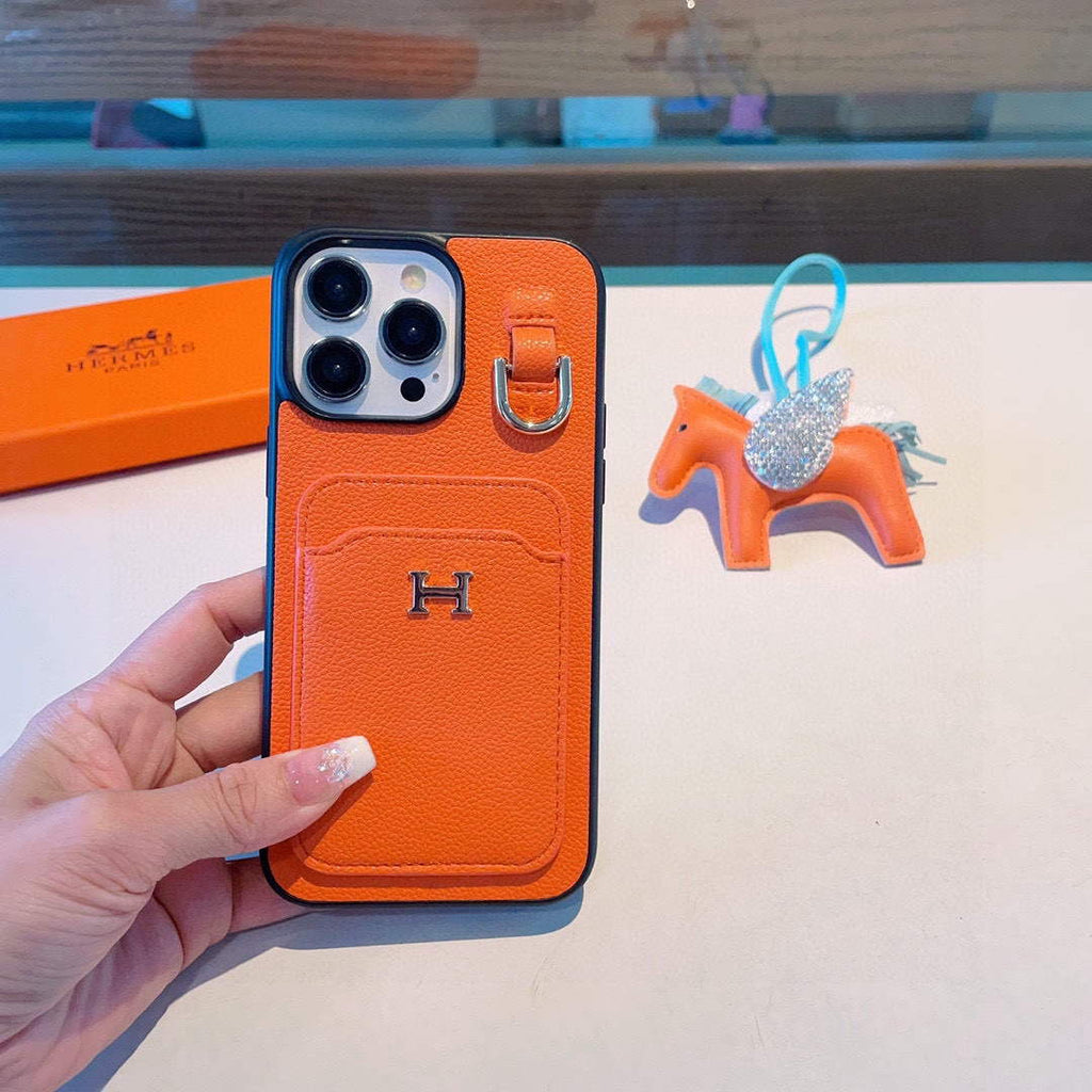 Hermes Apple Iphone Leather Premium Deluxe Phone Case H66327