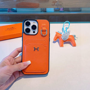 Hermes Apple Iphone Leather Premium Deluxe Phone Case H66327 - iPhone15pro max £¨6.7£© - View 8