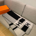 Hermes Avalon Rocabar Cashmere Blanket 29902 - Voguebags