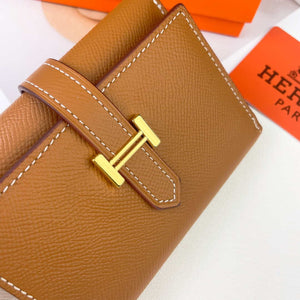 Hermes Bearn wallet Epsom calfskin mini wallet H20900 - Gold - View 6