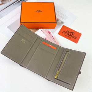 Hermes Bearn wallet Epsom calfskin mini wallet H20901 - Gold - View 7