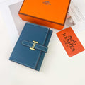 Hermes Bearn wallet Epsom calfskin mini wallet H20907 - Gold - View 1