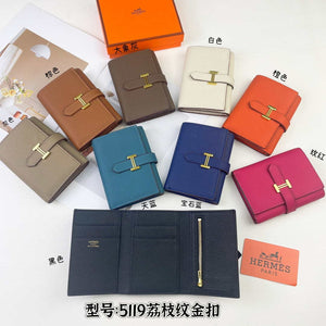 Hermes Bearn wallet Togo Leather mini wallet H20909 - Gold - View 2