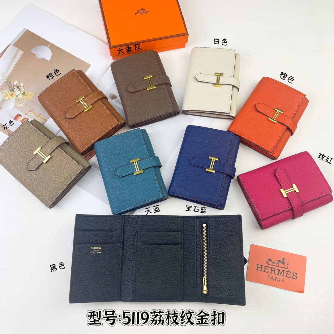 Hermes Bearn wallet Togo Leather mini wallet H20909