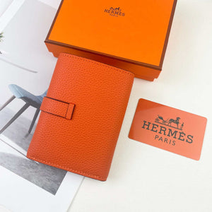 Hermes Bearn wallet Togo Leather mini wallet H20909 - Gold - View 11